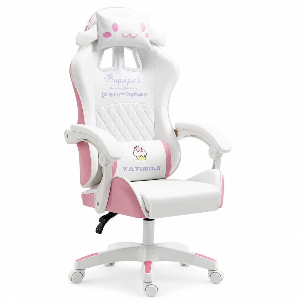 Silla Kawai Gamer Ergonómica Giratoria 360° Reclinable Altura Ajustable Incluye Almohadilla 190422