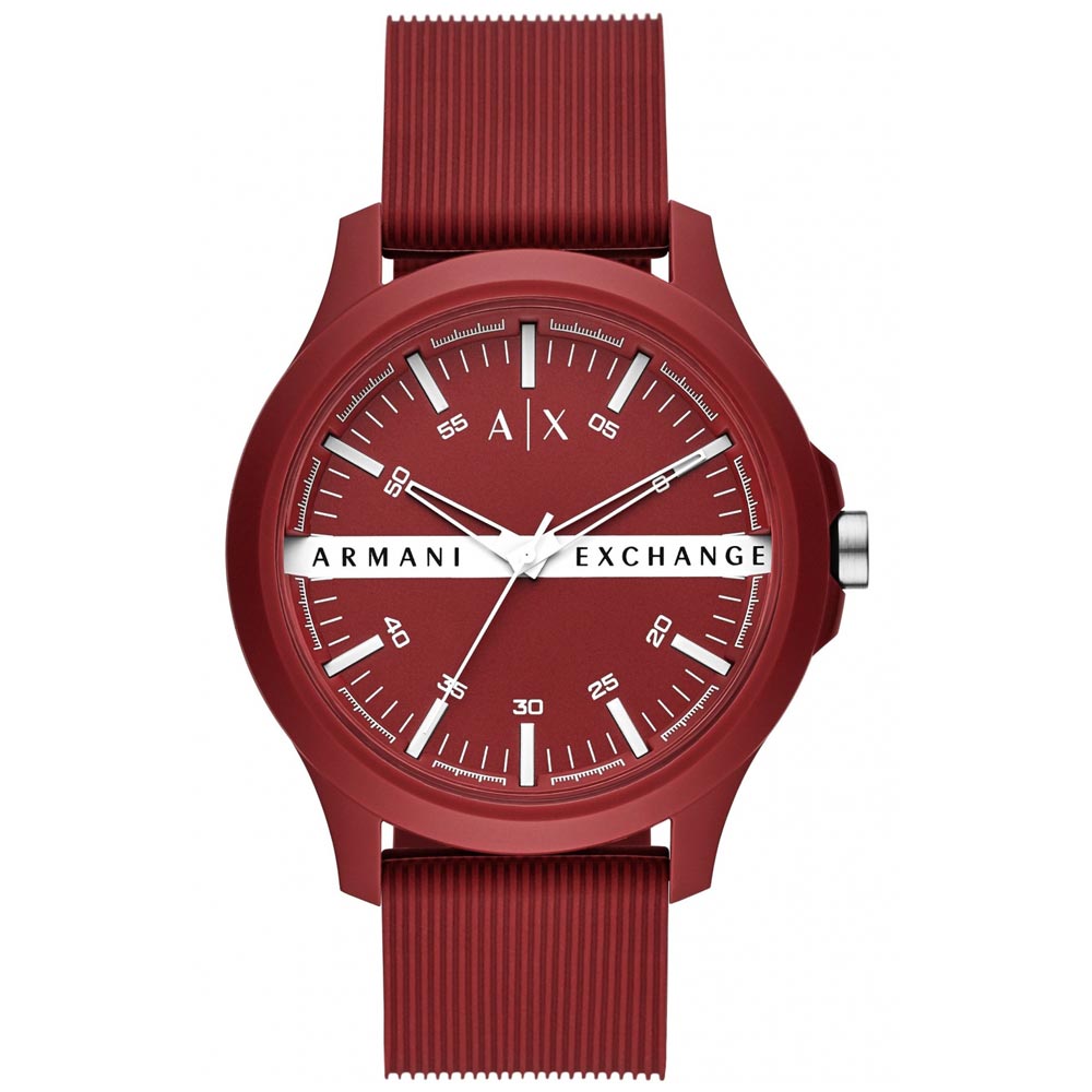 Reloj Armani Exchange Hampton AX2422 Correa de Silicona Rojo