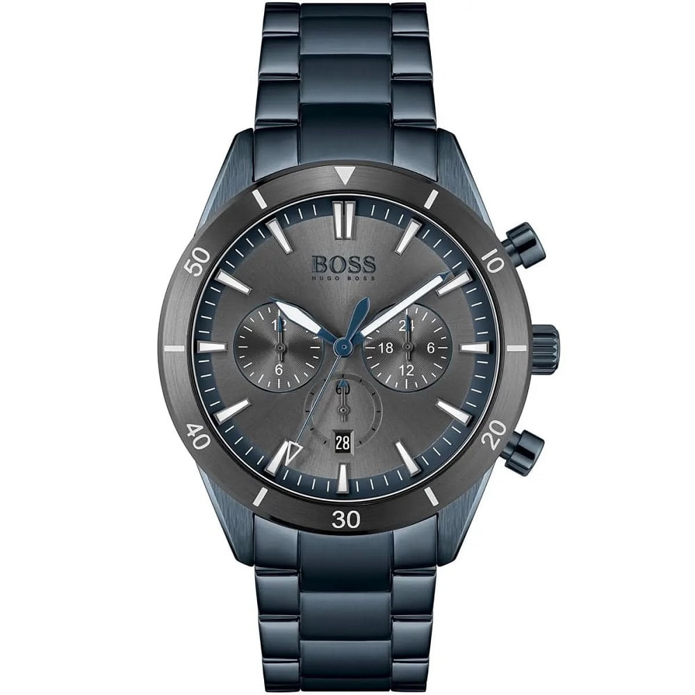 RELOJ HUGO BOSS SANTI AZUL ACERO CRONOGRAFO