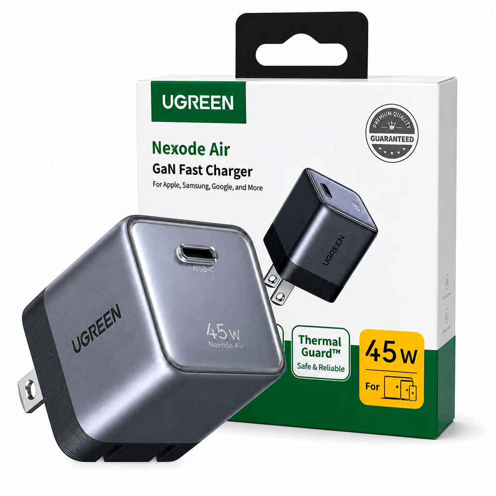 UGREEN X840 Cargador de Pared 45W GaN USB-C Carga Rápida