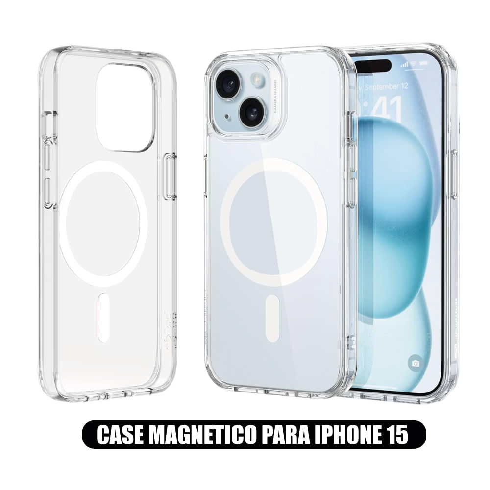 Case Magnetico Transparente para iPhone 15