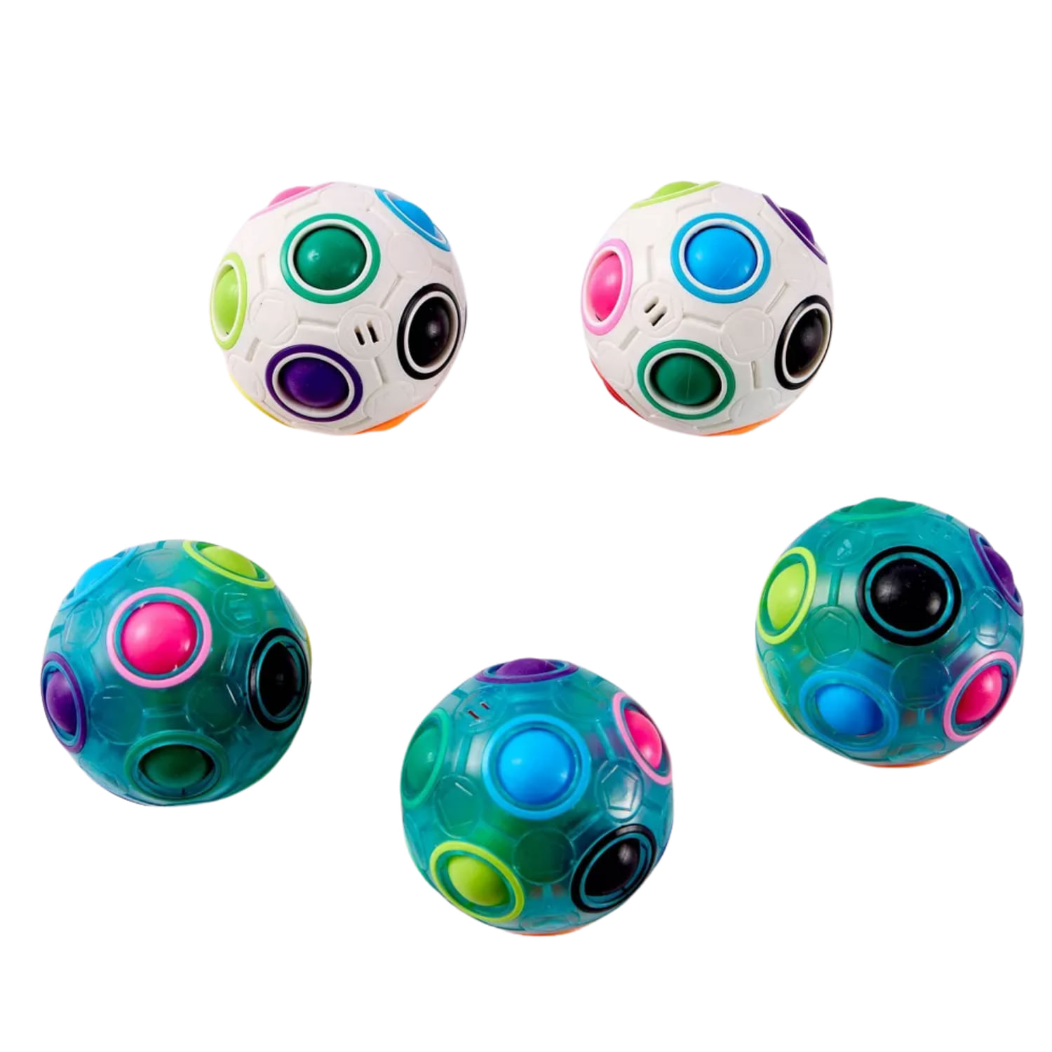 J'Adore Fun Pelota Rompecabezas Arcoíris Sensorial
