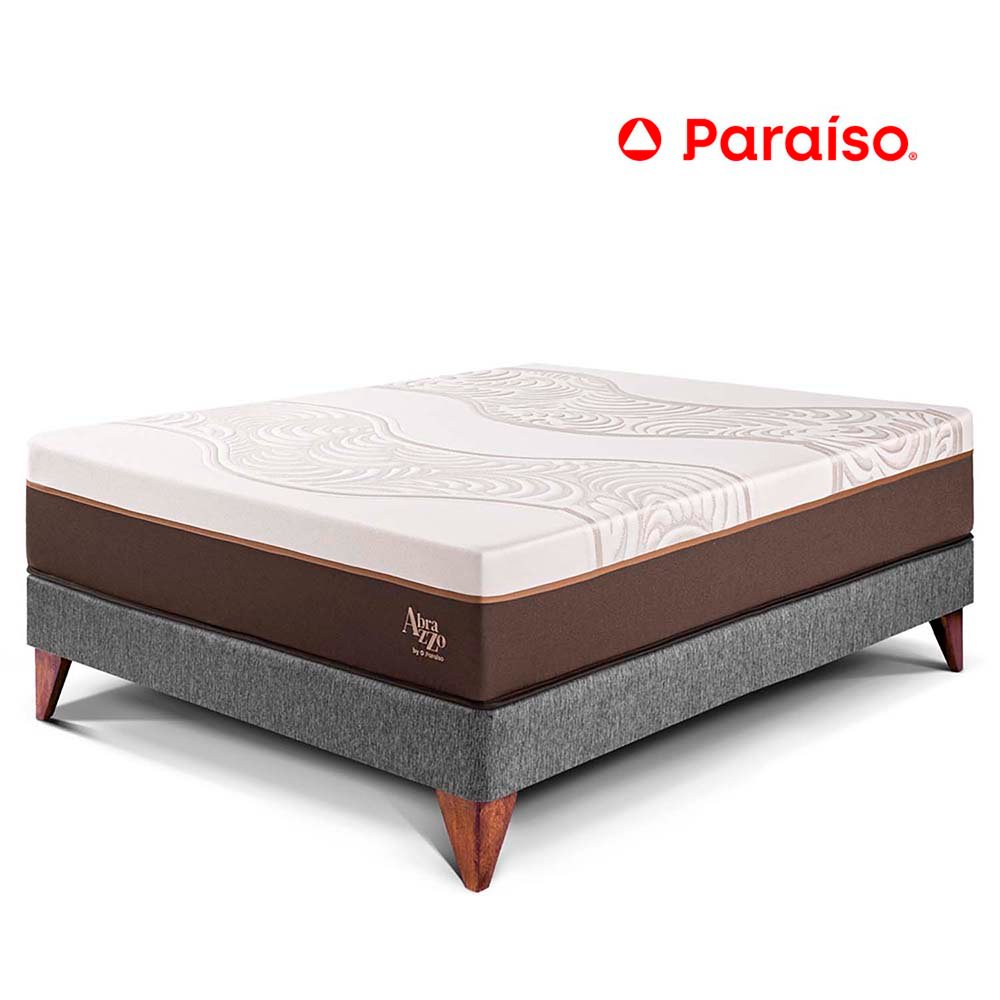 Cama Europea Royal Abrazzo 2 Plazas Gris