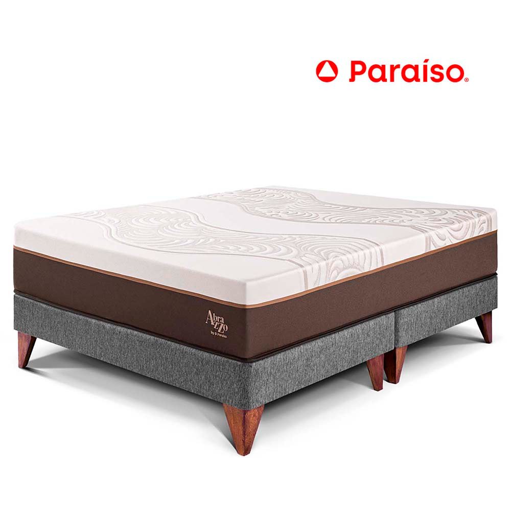 Cama Europea Royal Abrazzo King Gris