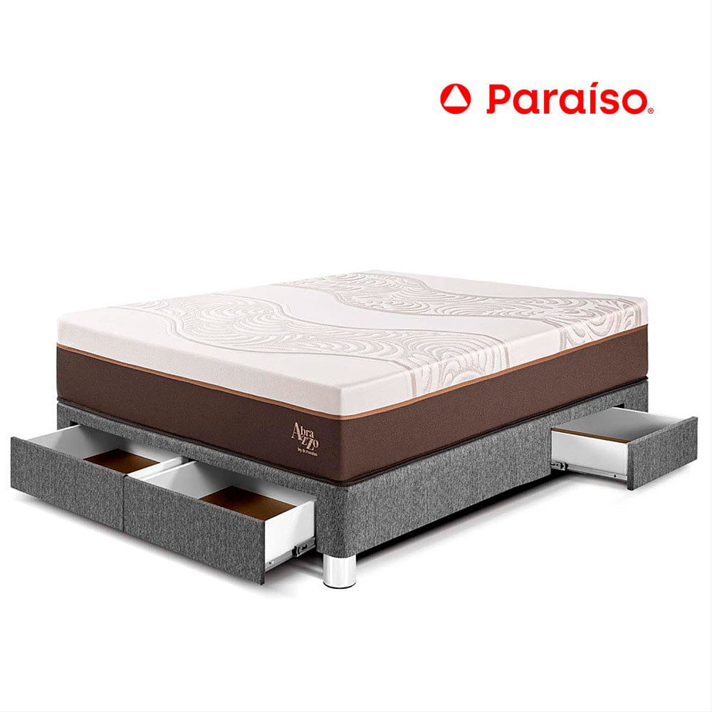 Cama con Cajones Royal Abrazzo 2 Plazas Gris