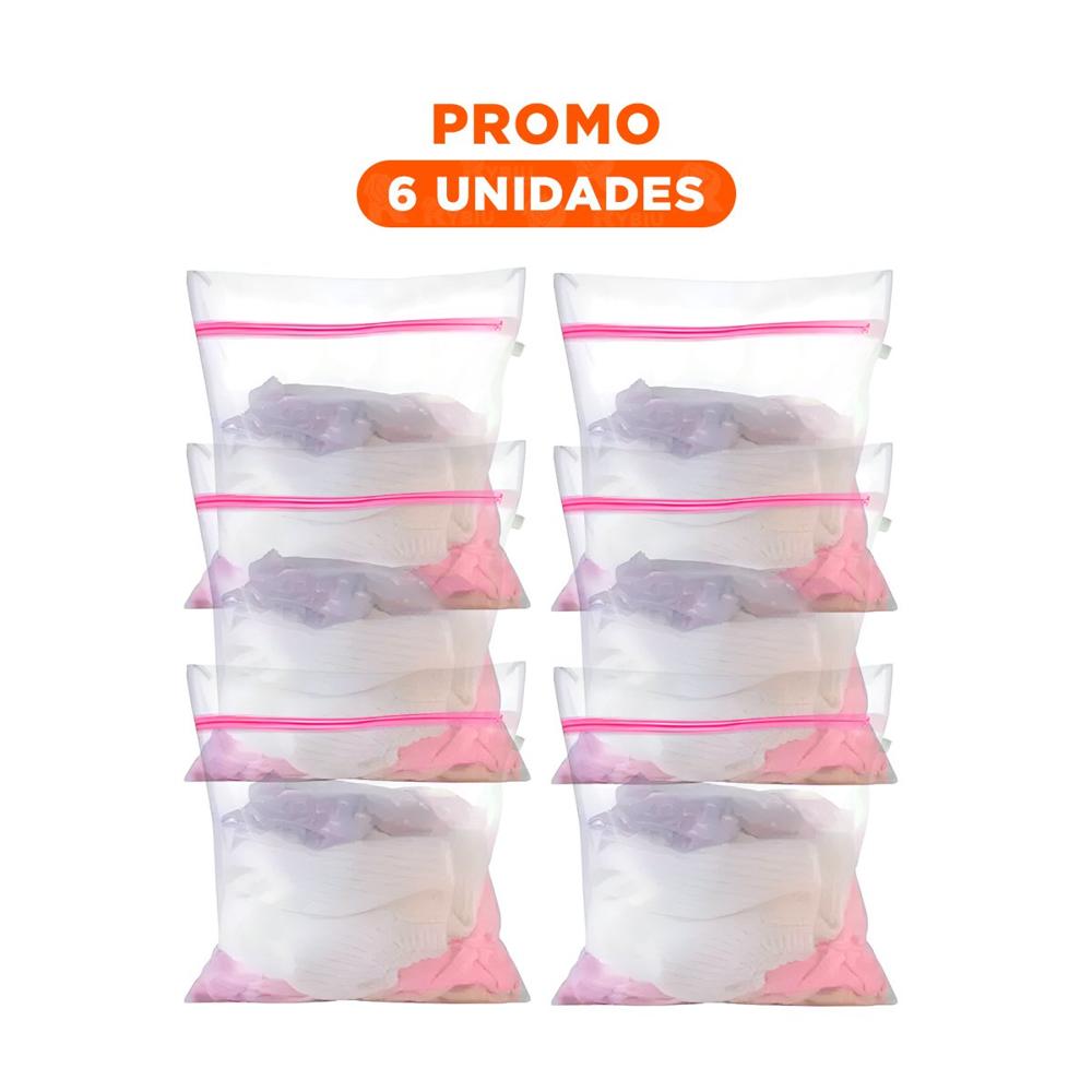 Pack6 Contenedor Cubo Blanca para Lavado Facil y Rapido Y Regalo Sticker