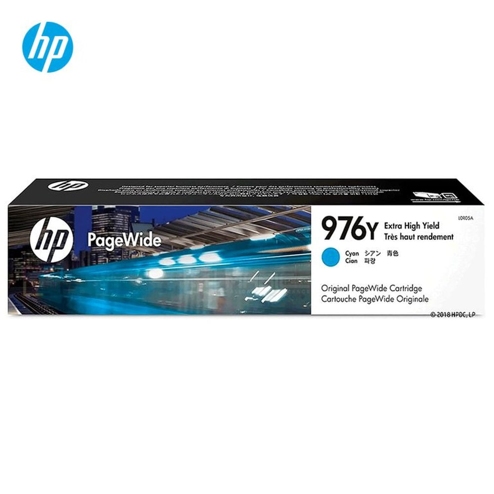 Cartucho de Tinta HP 976Y Cian L0R05A PageWide Pro 552dw, 577dw Original