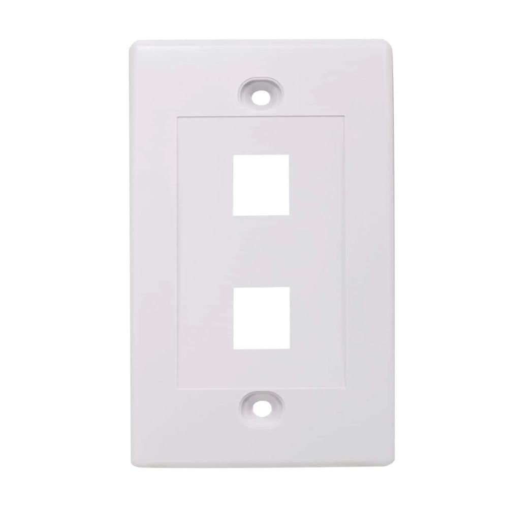 Placa de Pared 2 puertos JE317A-V2-WH DIXON