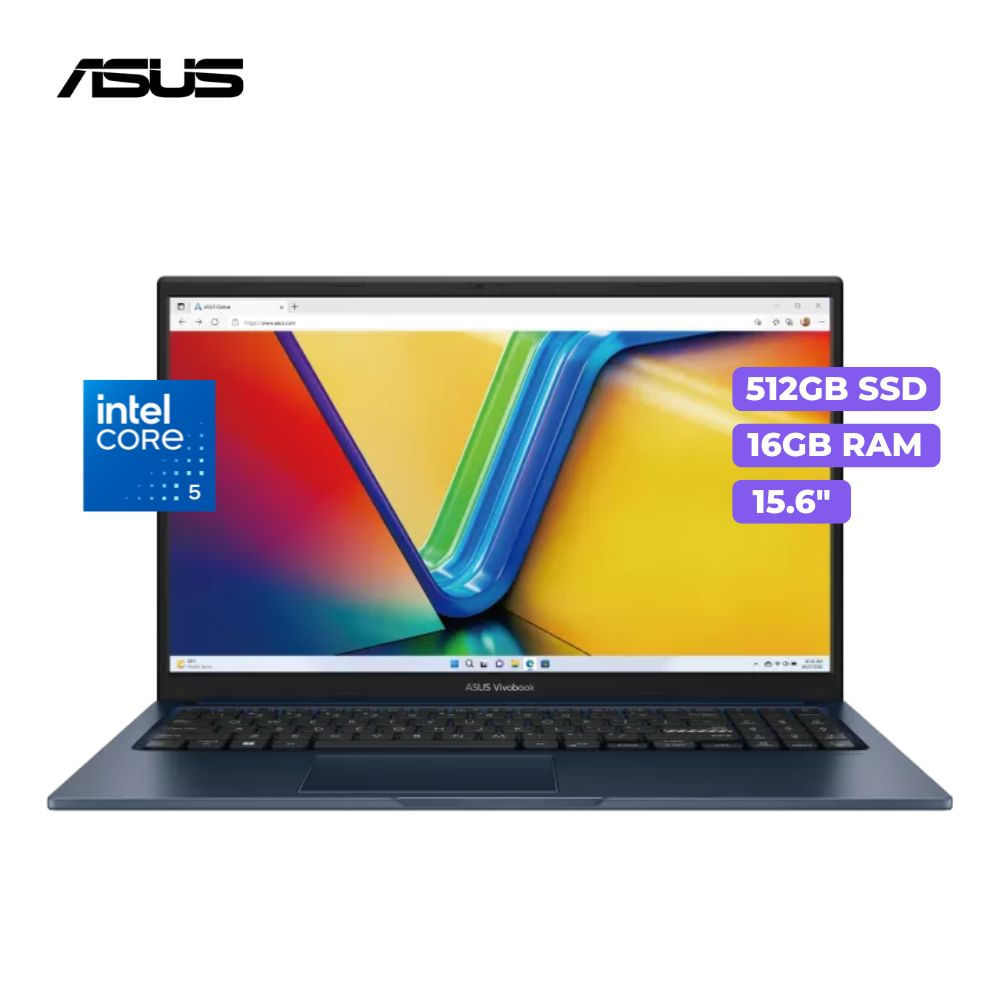 Laptop Asus Vivobook X1504VA-BQ4454W Intel Core 5 120U 16GB 512GB SSD 15.6 FHD