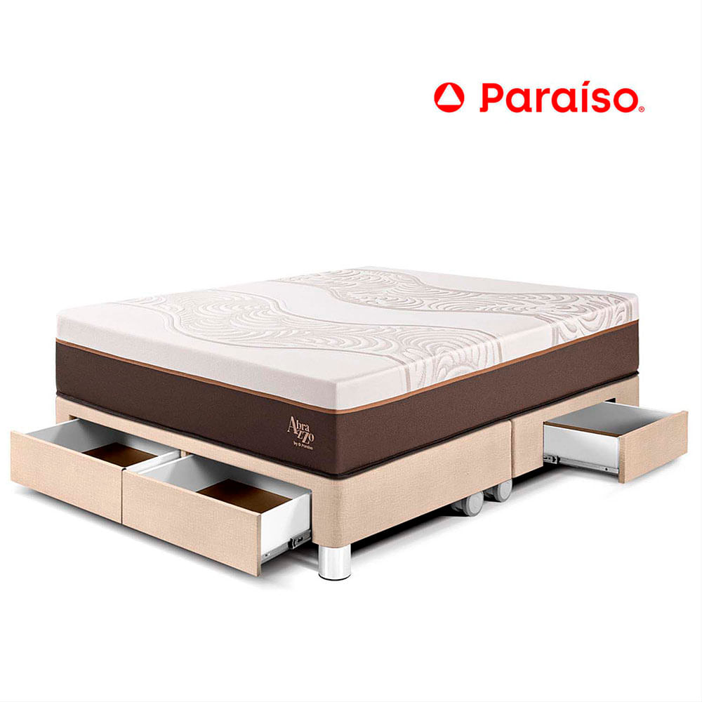 Cama con Cajones Royal Abrazzo Queen Champagne
