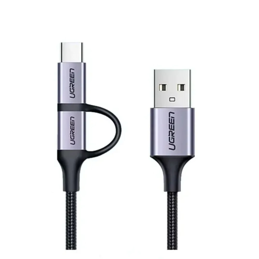 CABLE USB-A A MICRO USB+USB TIPO C - 1MT - PN INTERNAL US177 30875