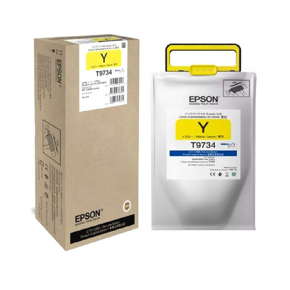 Tinta Epson T973 Amarillo Workforce WF-C860, WF-C869 Original - 192ml