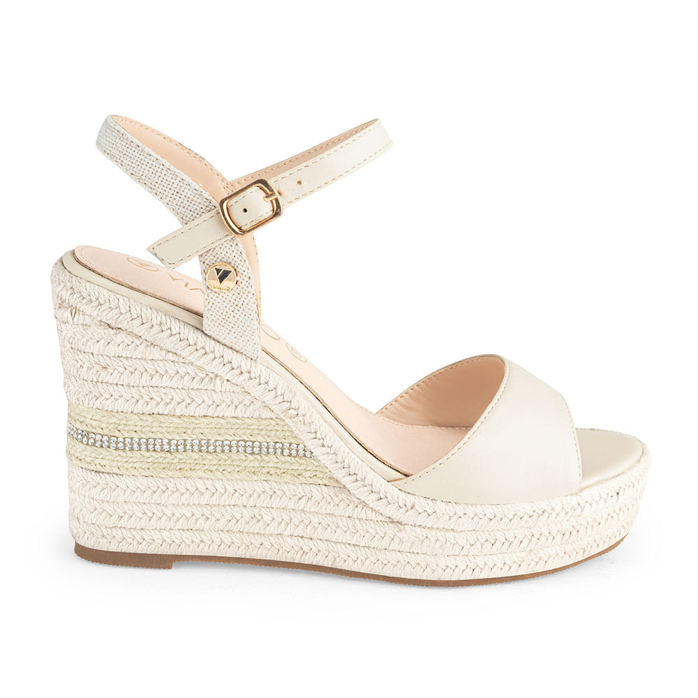 Sandalias Via Uno Mujer Js17 Blanco 37