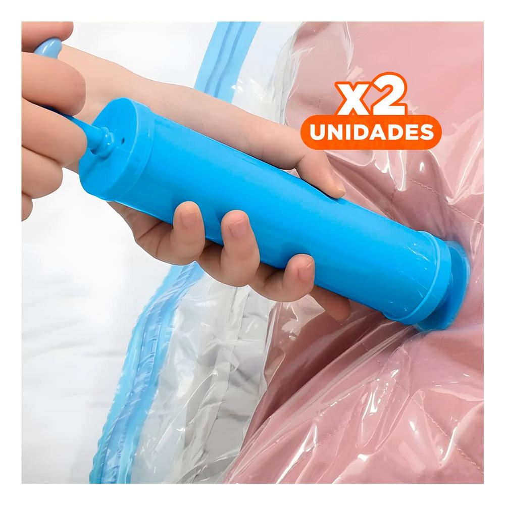 Pack2 Aspirador Manual de Aire de Bolsas al Vacio Mantiene Frescura de Alimentos Y Papel Regalo