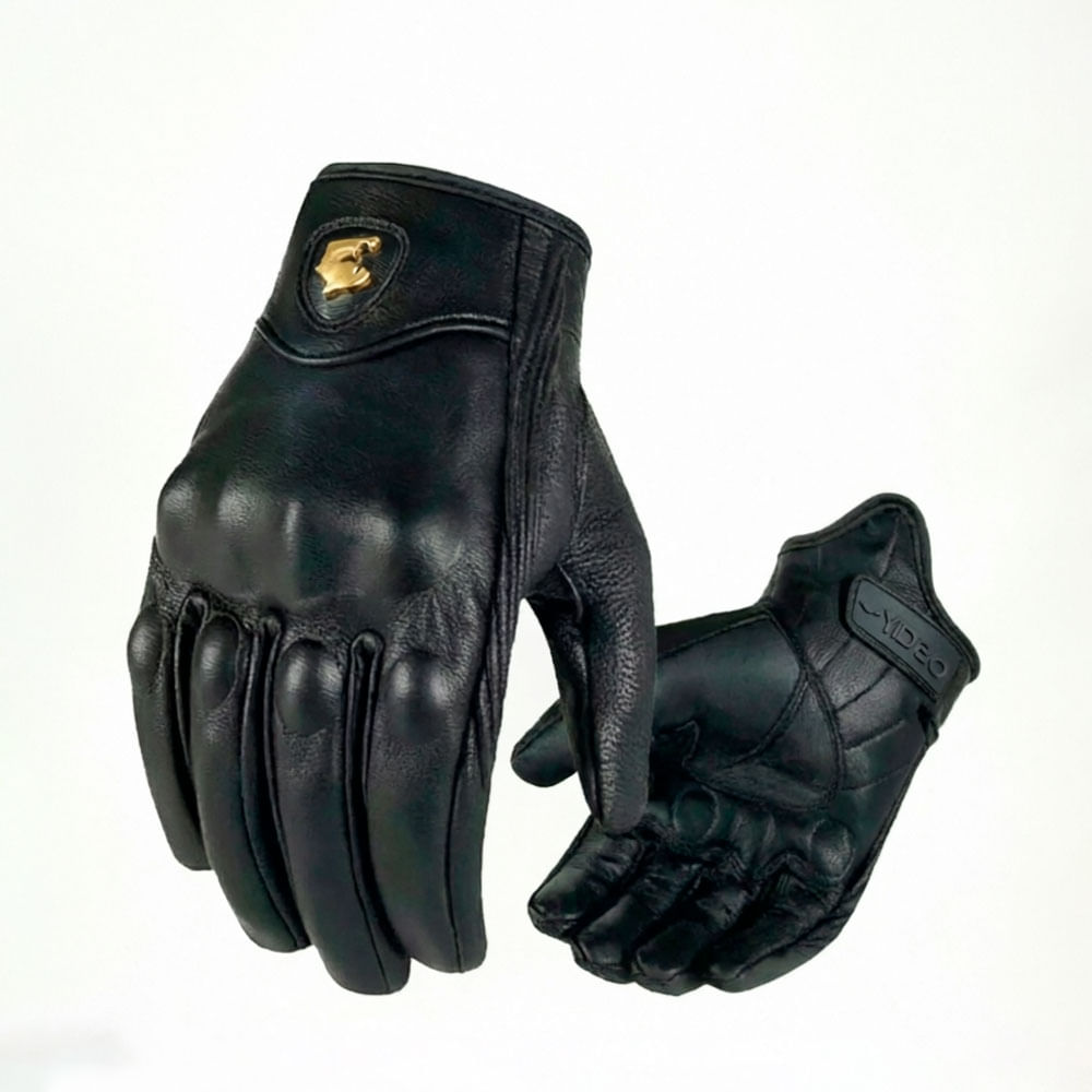 Guante de Cuero Liso TDGO Talla M Negro para Uso Industrial