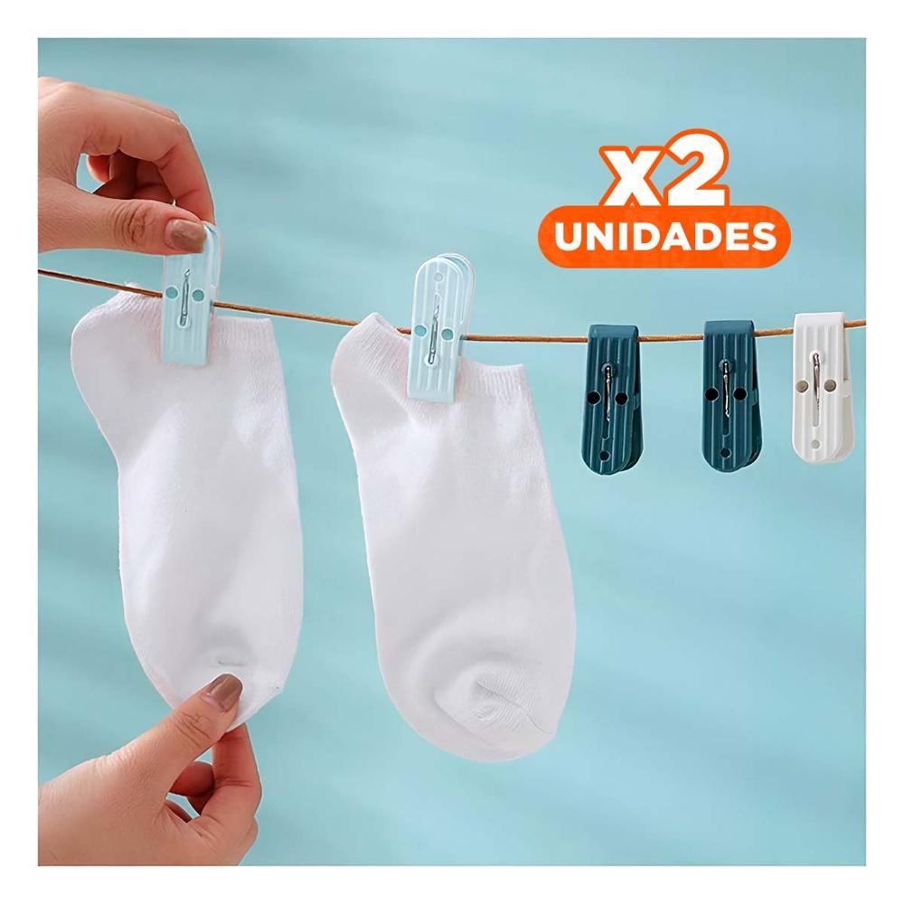 Pack2 Soporte Verde Claro Circular Para Ganchos de Ropa Facil de Colocar Y Papel Regalo