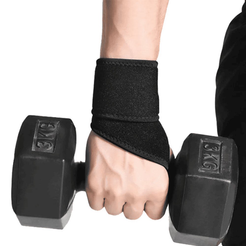 Muñequera para Levantamiento de Pesas y Gimnasio Ajustable