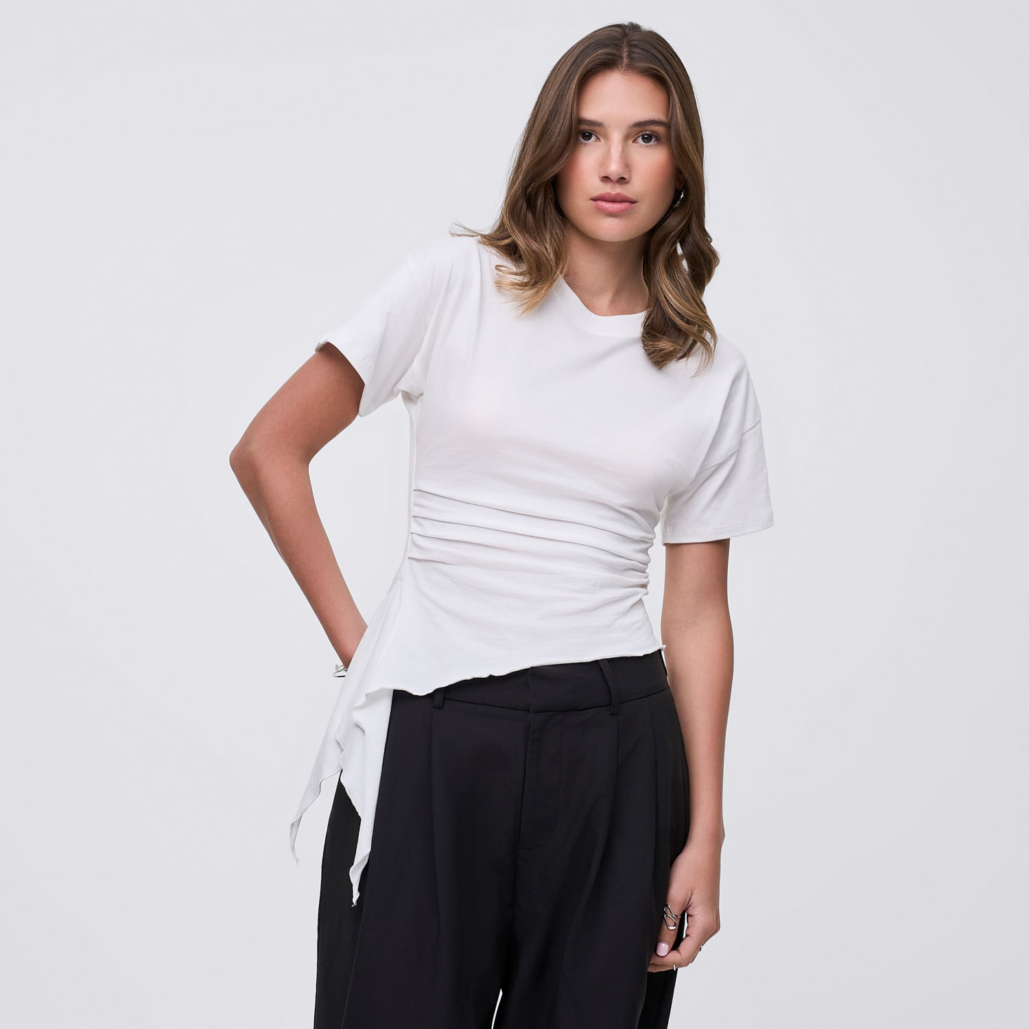 Polo Mujer Lado Hypnotic Manga Corta Blanco S