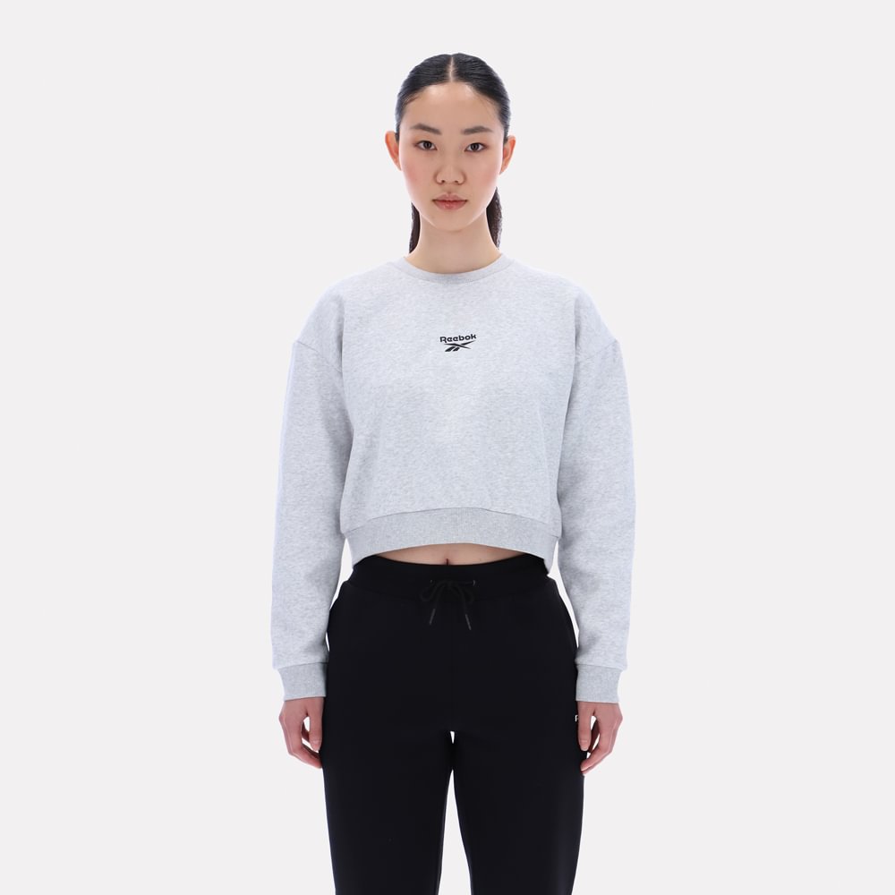 Polera Deportiva Reebok Mujer Hazel Sweatshirt Blanco M
