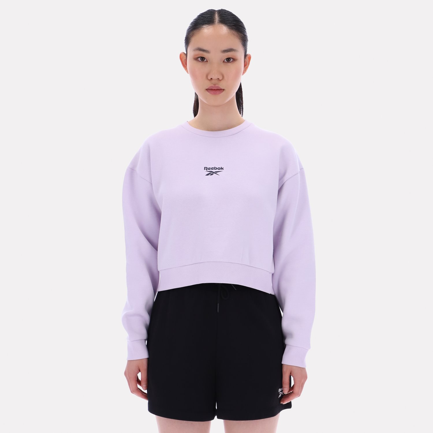 Polera Deportiva Reebok Mujer Hazel Sweatshirt Lila S