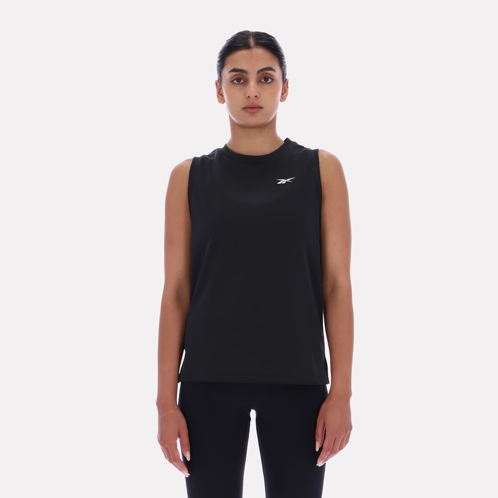 Top Deportivo Reebok Mujer River Bb Mesh Tank Negro M