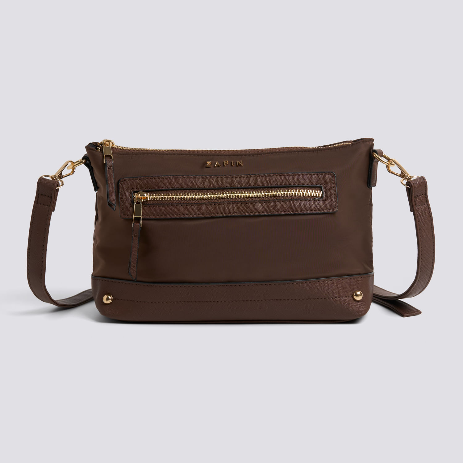 Cartera Crossbody Zafin Leona Crb Marrón