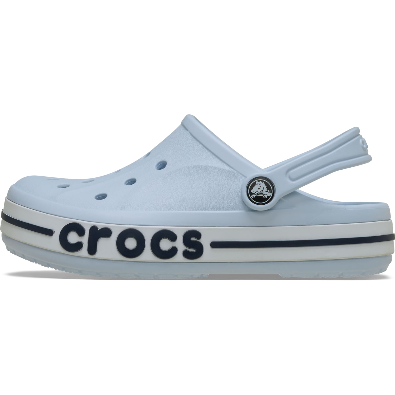 Clogs Crocs Niña Azul Acero Bayaband Clog 28
