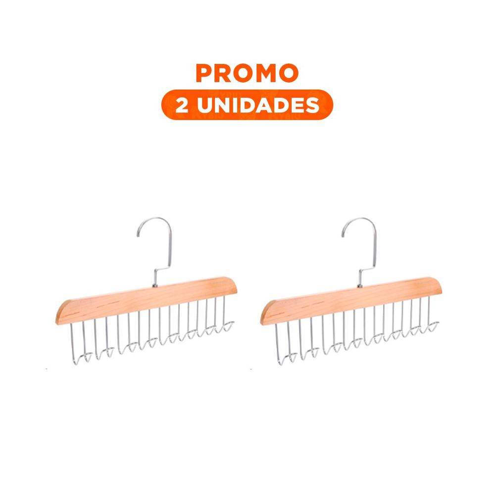 Pack2 Gancho de Madera con Ocho Ganchos para Orden Visual en Casa Y Regalo Sticker
