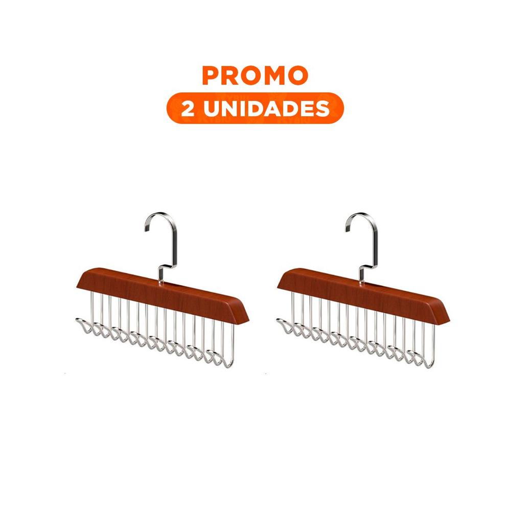 Pack2 Gancho de Madera con Ocho Ganchos para Orden Practico del Hogar Y Regalo Sticker