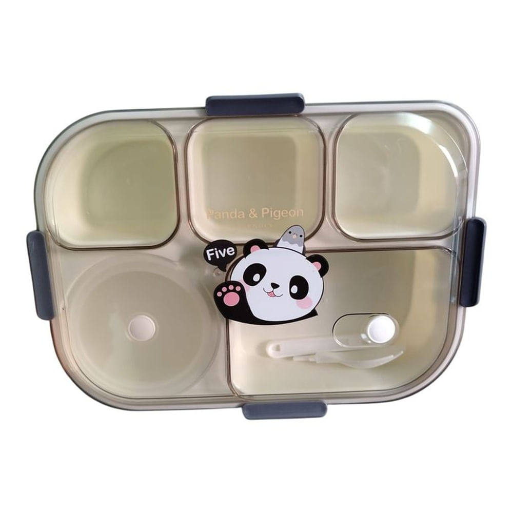 Lonchera Hermetica Kawai Bear and Pigeon Practica Tierna y Funcional Beige