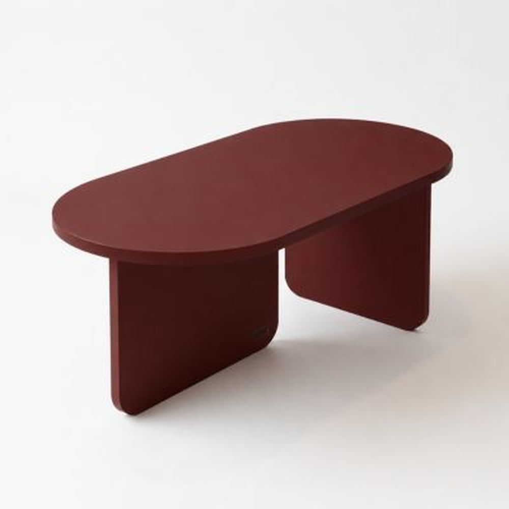 MESA DE CENTRO LIRIO Color rojo vino - Refer Store Vino