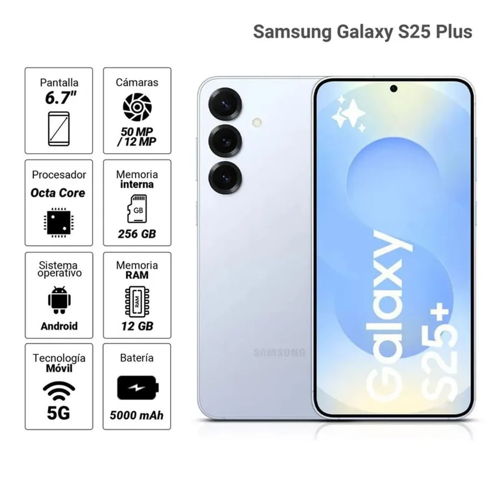 SAMSUNG GALAXY S25 PLUS 12GB RAM 256GB - ICYBLUE-OPEN BOX