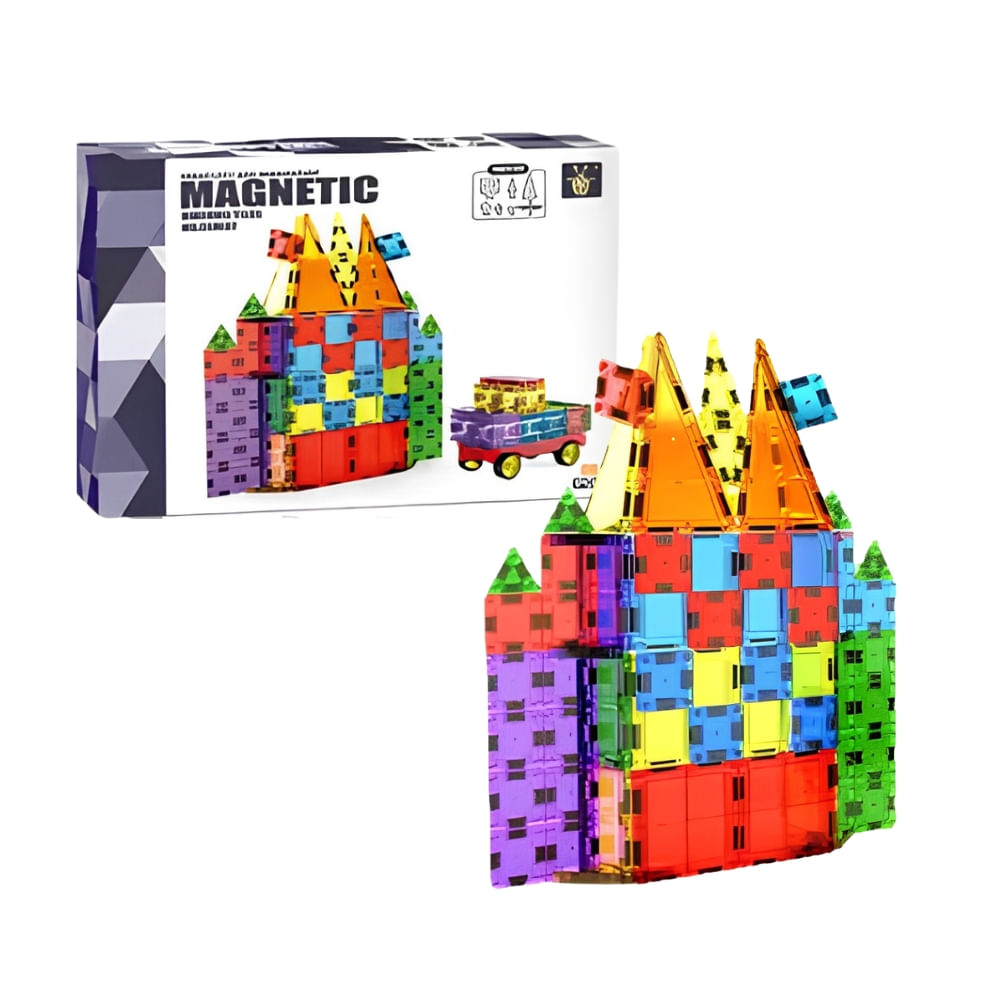 Juego Set de Bloques Magnéticos 70 Piezas