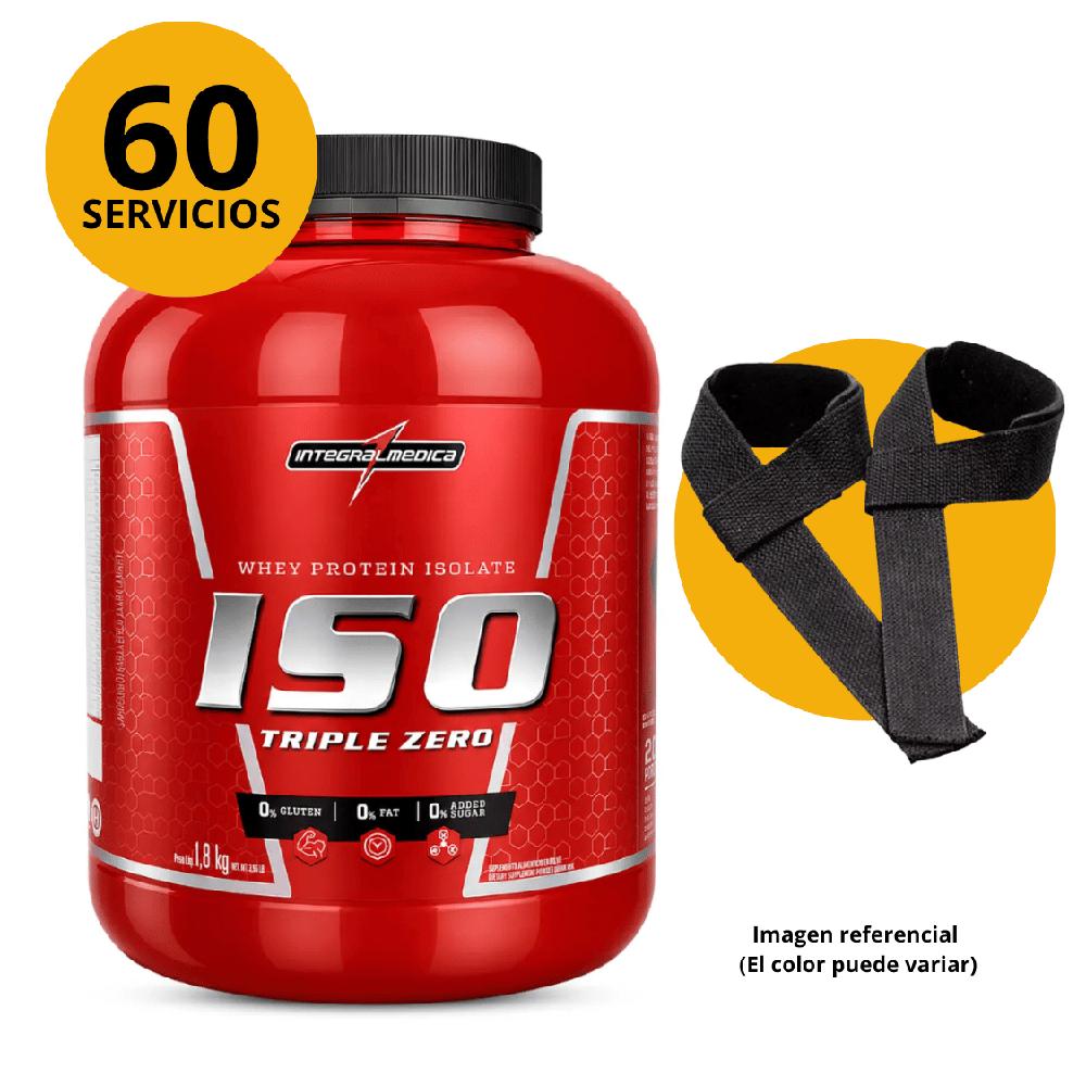 Proteína Iso Triple Zero Integralmedica 1.8 Kg CHOCOLATE CON STRAPS