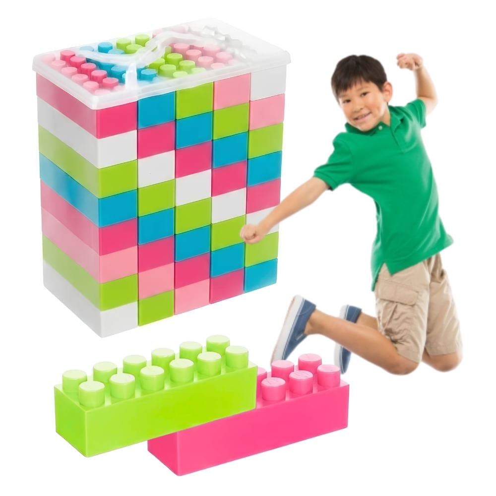 Juego Bloques de Construccion Gigante para Niños x 40 piezas