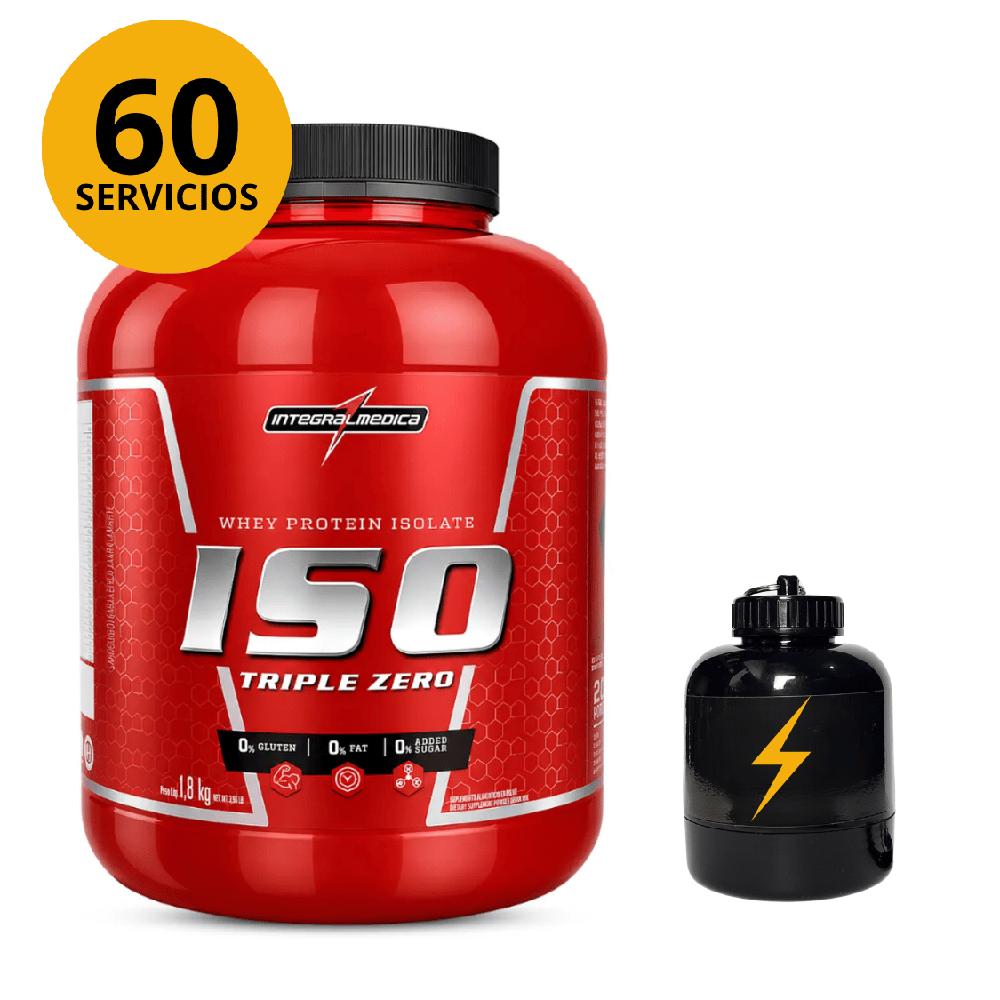 Proteína Iso Triple Zero Integralmedica 1.8 Kg CHOCOLATE CON PORTAPROTEINAS