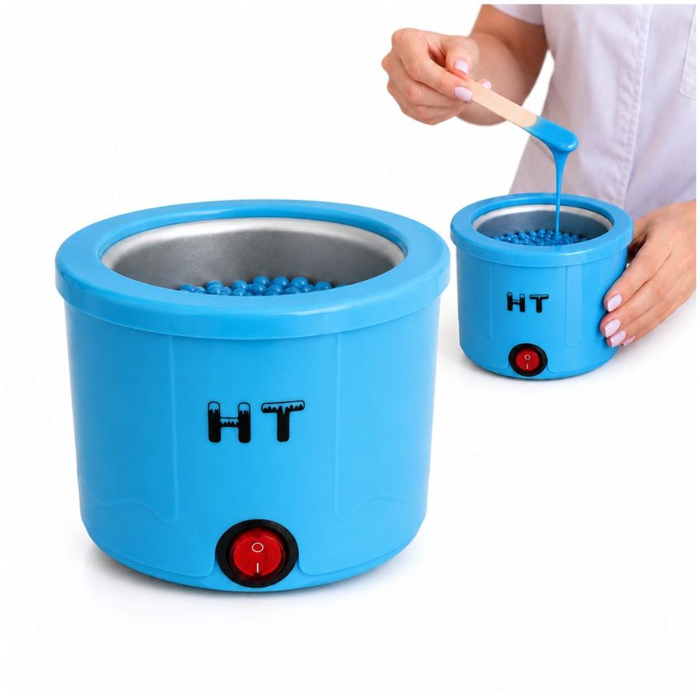 Calentador de Cera Profesional Para Depilación 100W 200ml Olla Derretidora Eléctrica Celeste