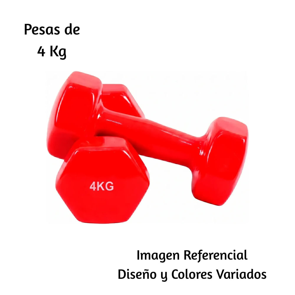 Pesas 4 Kg PVC GENÉRICO