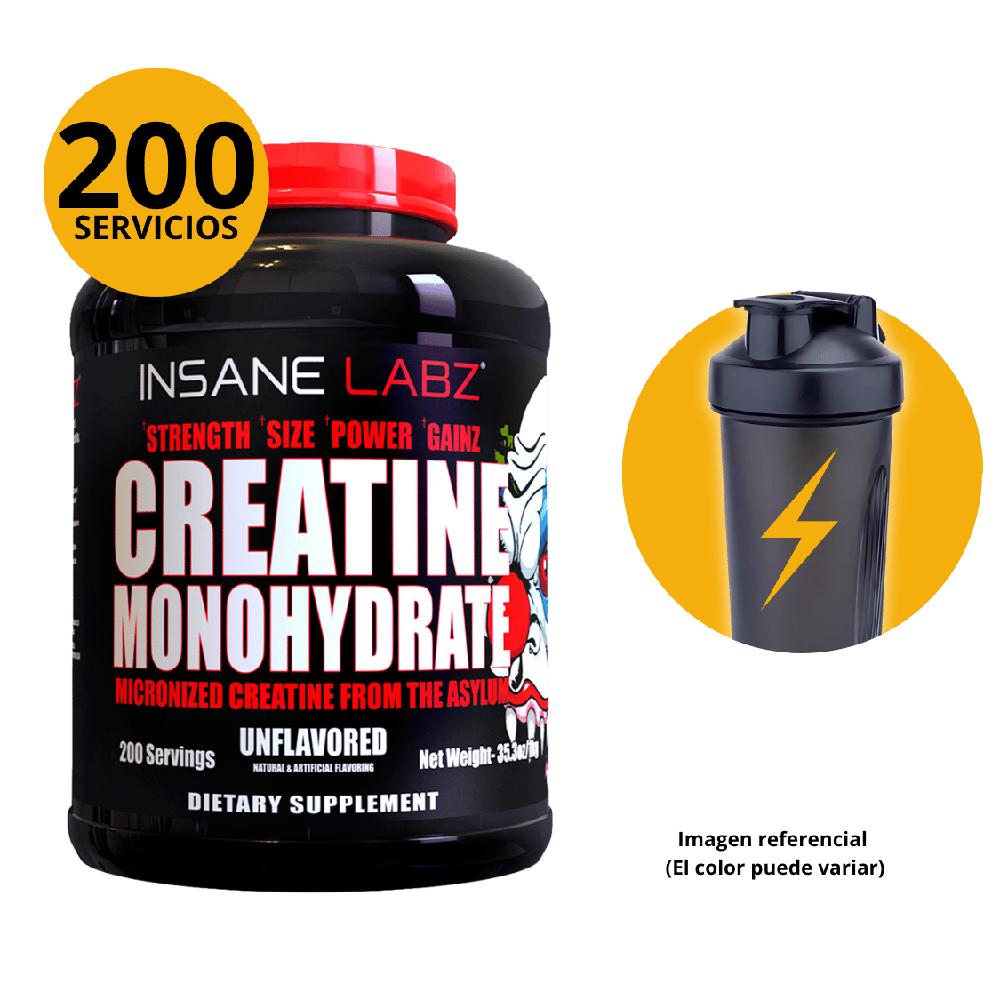 CREATINA MICRONIZADA INSANE LABZ 1000GR CON SHAKER