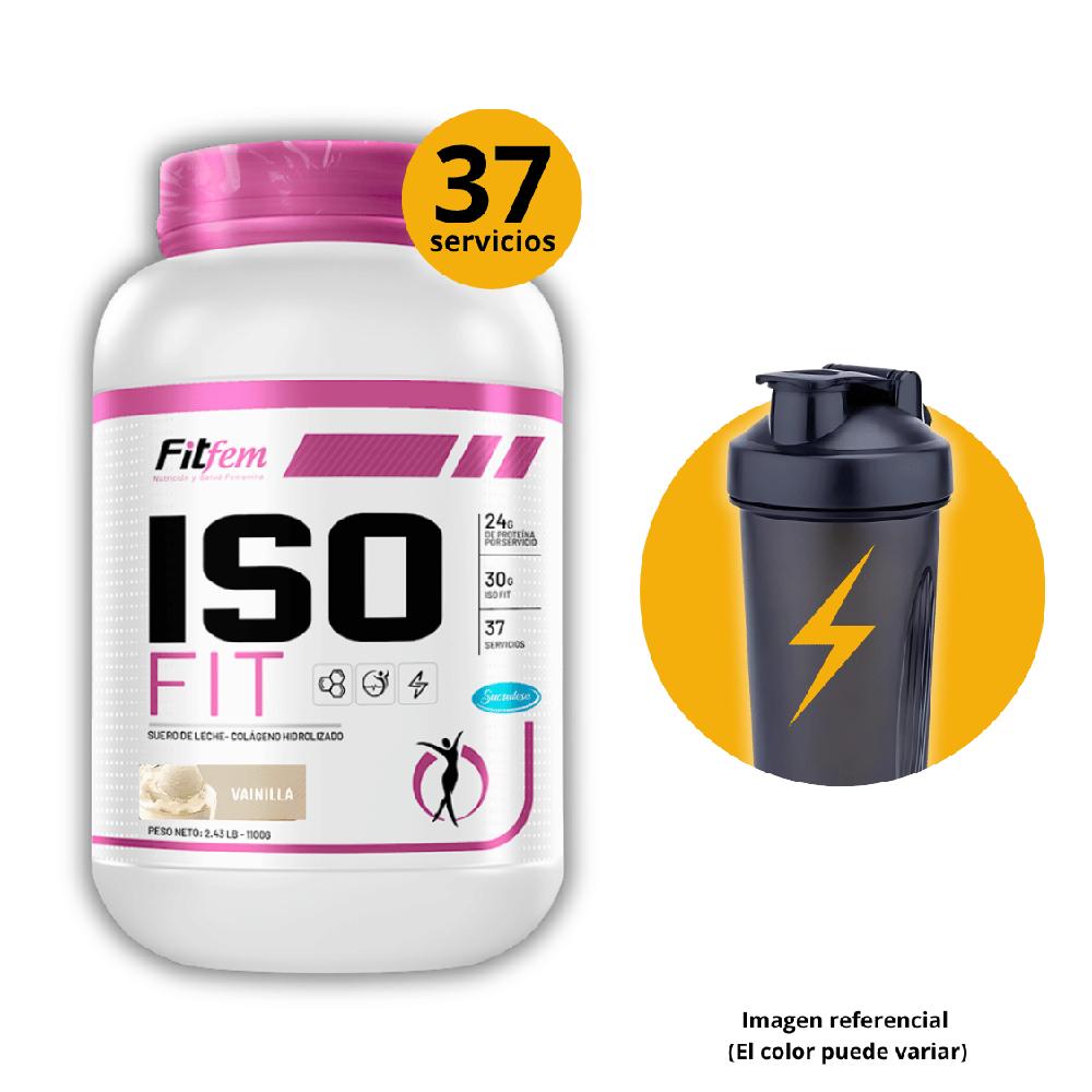 Proteína Iso Fit 1.1KG Fit Fem Vainilla shaker