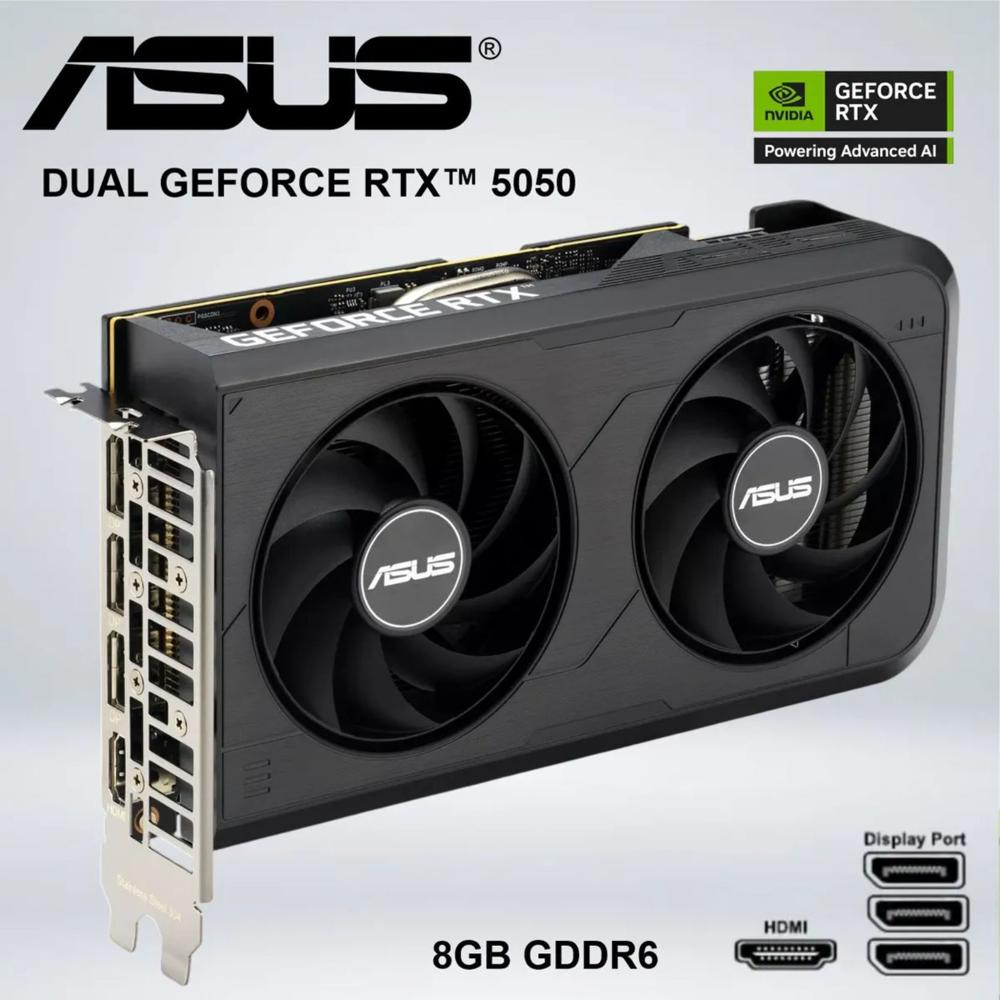TARJETA GRÁFICA - ASUS DUAL GEFORCE RTX 5050 8GB GDDR6