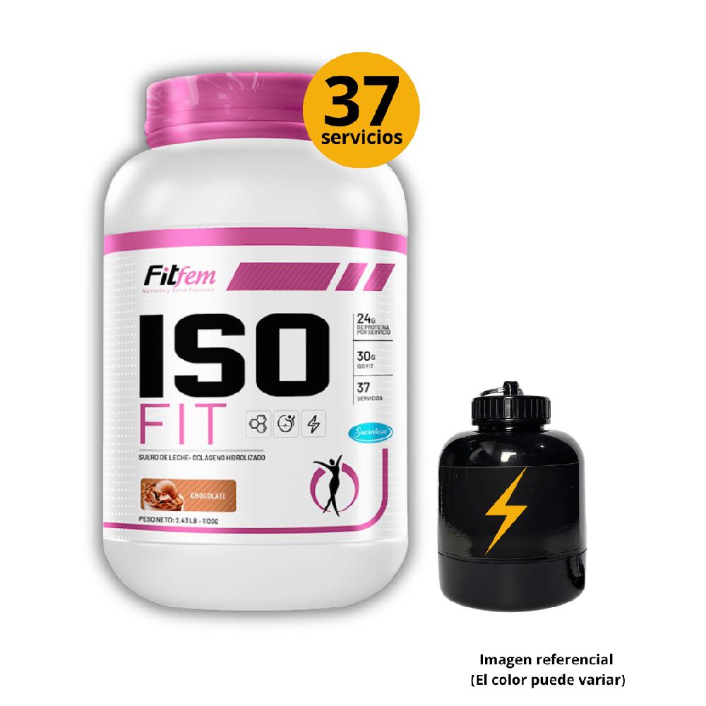 Proteína Fem Pro Whey 1.1KG Fit Fem Chocolate portaprotes