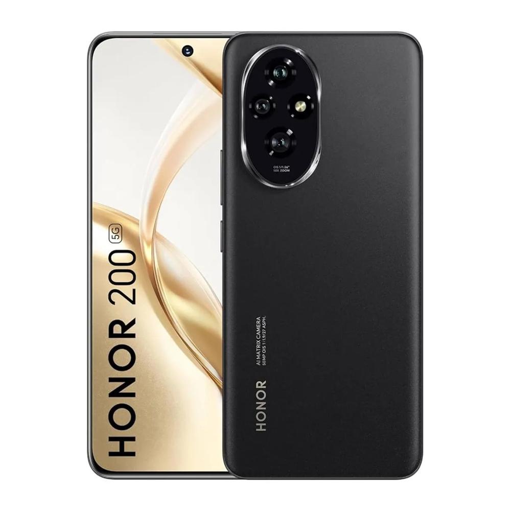Celular Honor 200 5G Dual Sim Phone 12 GB Ram 256 GB Rom Black Negro