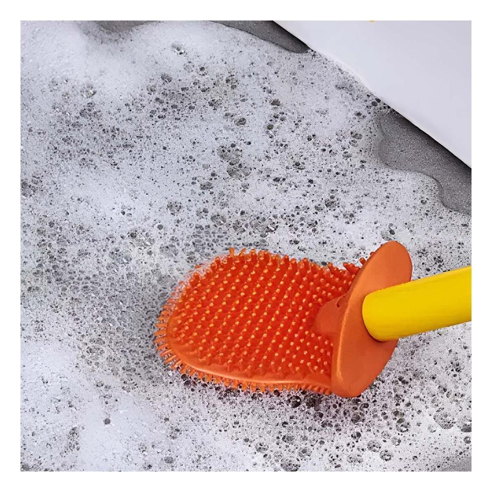 Escobilla de Inodoro de Silicona Tipo Pato para Limpieza Practica del Hogar