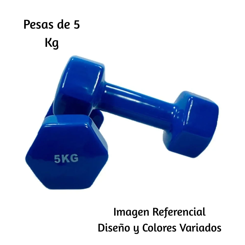 Par de pesas 5kg PVC GENÉRICO