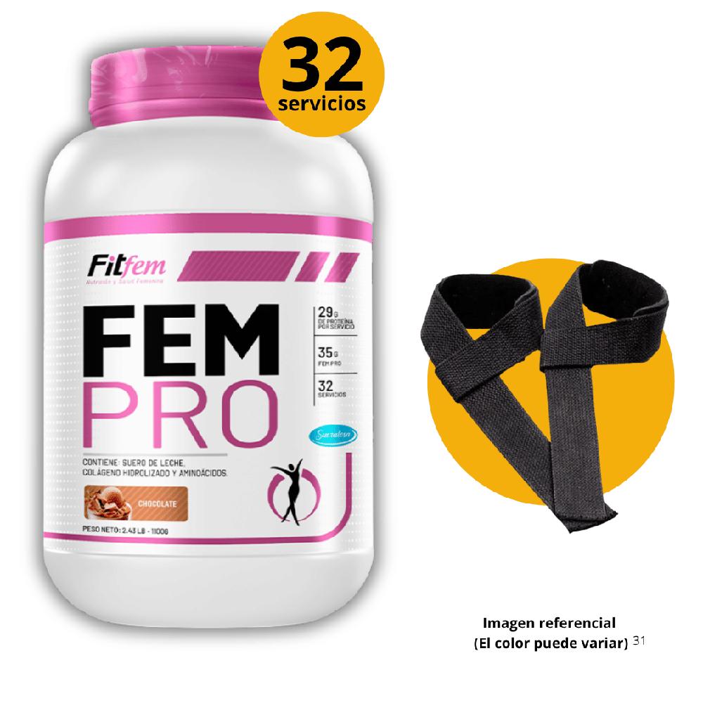 Proteína Fem Pro Whey 1.1KG Fit Fem Chocolate straps