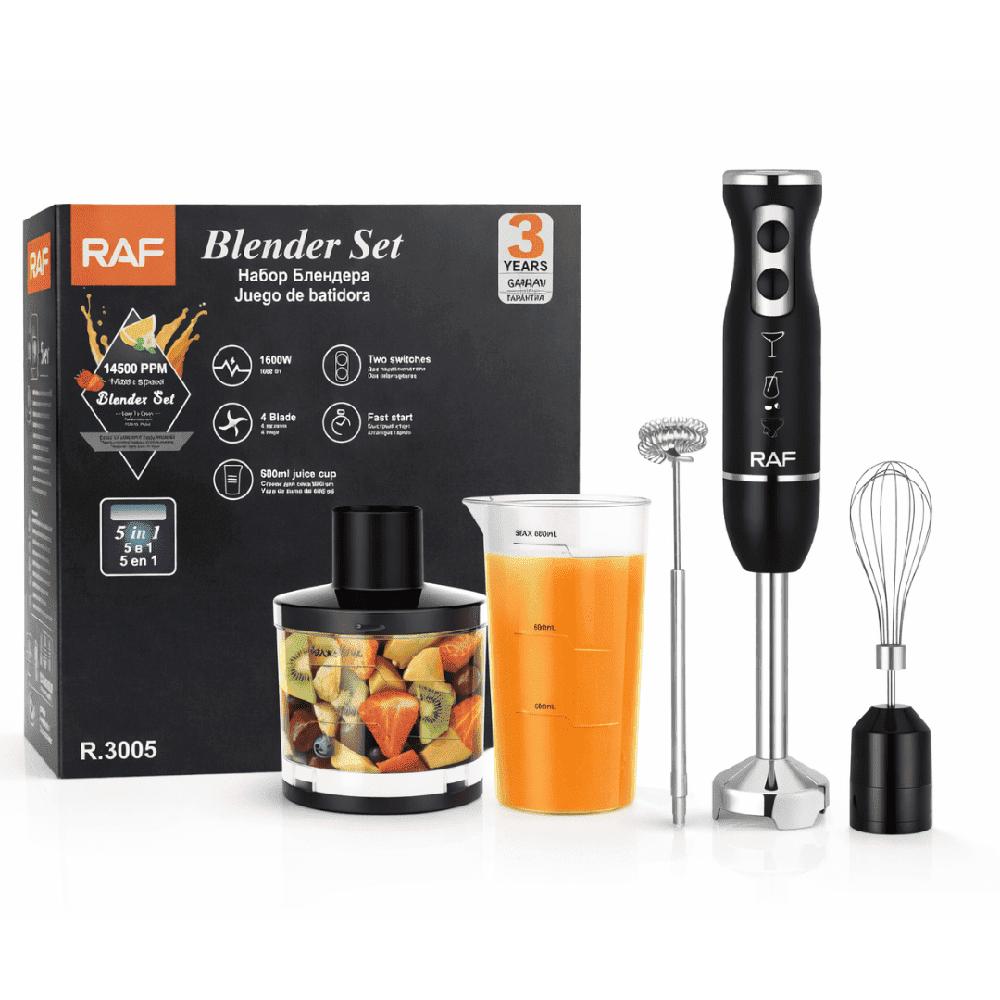 LICUADORA DE MANO MULTIFUNCIONAL 1600W 4 EN 1 RAF R.3005