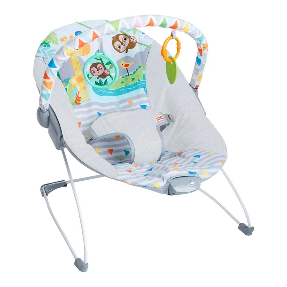 Silla Mecedora Bebé Bright Starts Safari Fun Gris