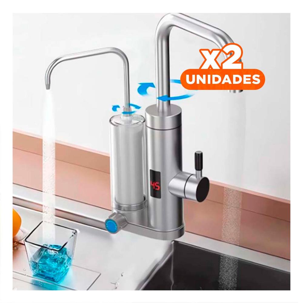 Pack2 Mecanismo de Agua con Filtro Doble y Funcion Caliente para Casa Y Papel Regalo