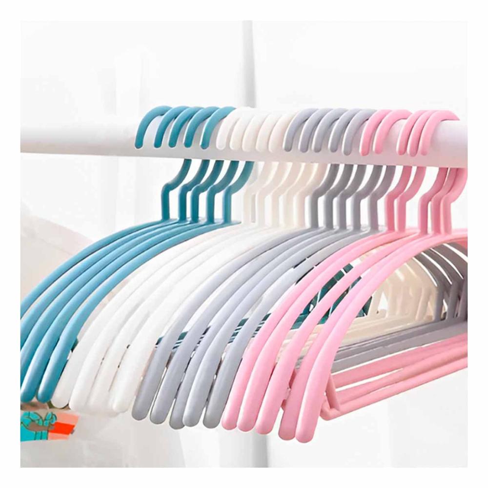 Sujetador de Ropa de Plastico Blanco Media Luna de 4 Piezas para Guardarropa Y Notas